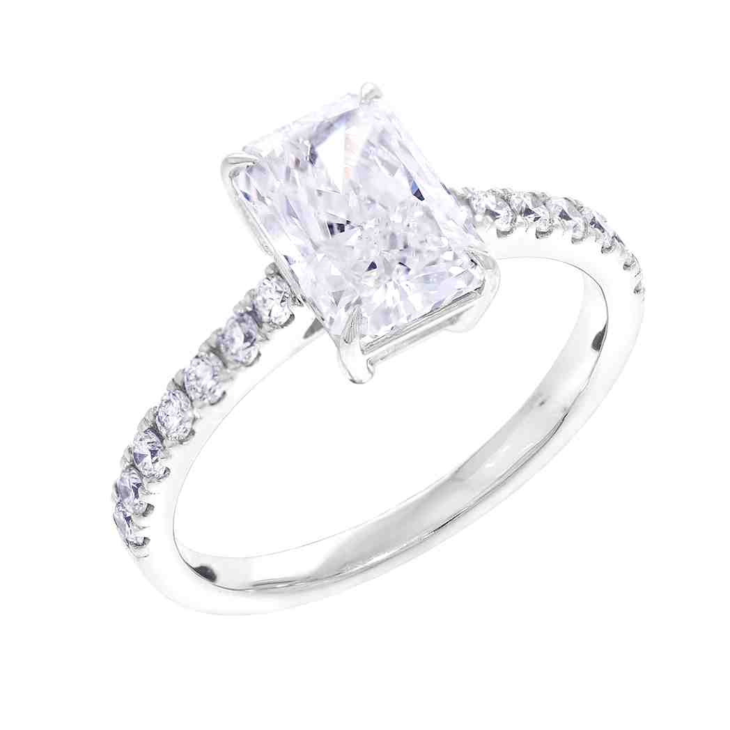 Radiant Solitaire  Lab Created Diamond Engagement Ring LR12984ART2.00